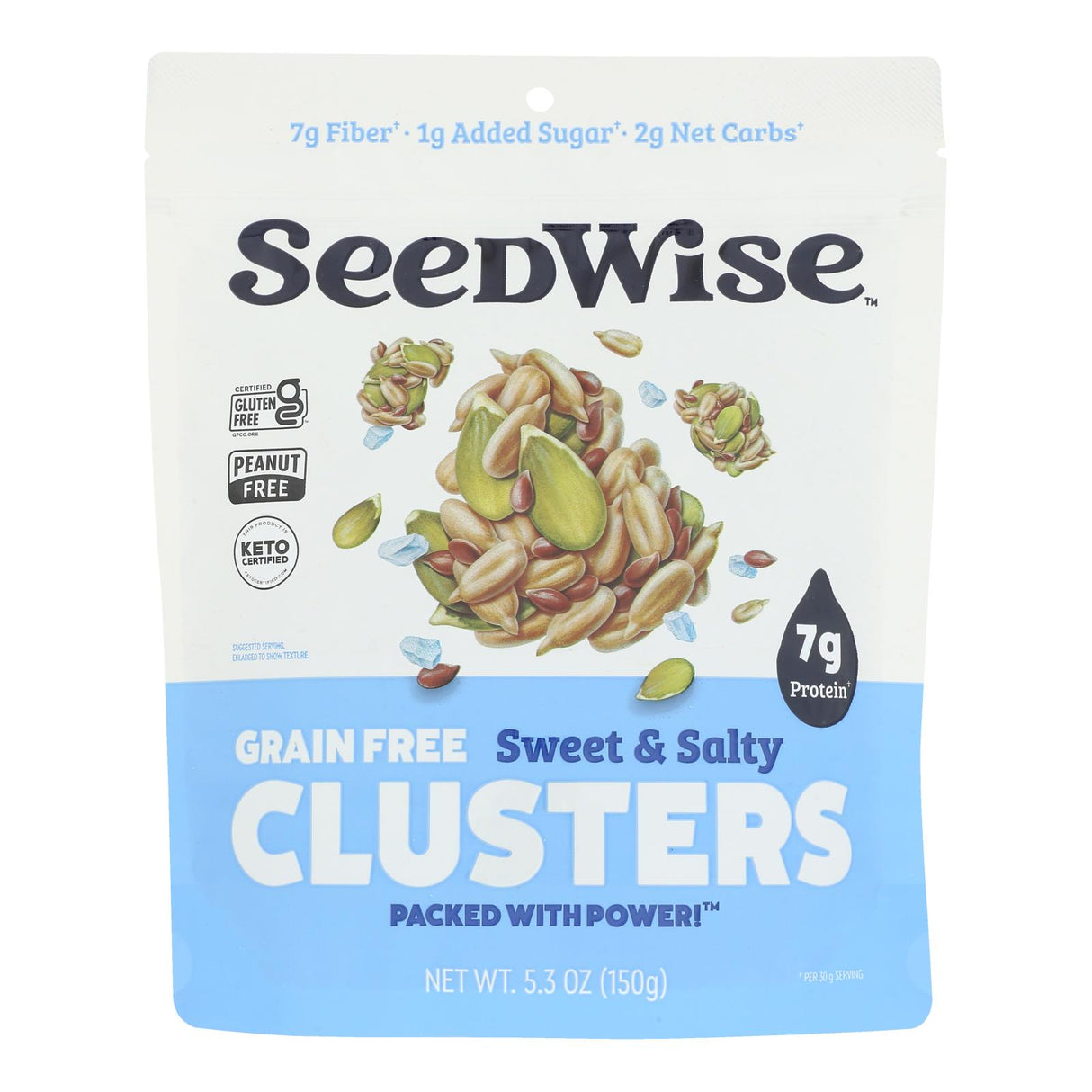 Snack Clusters, Seed, Sweet & Salty,6 - 5.3 OUNCE