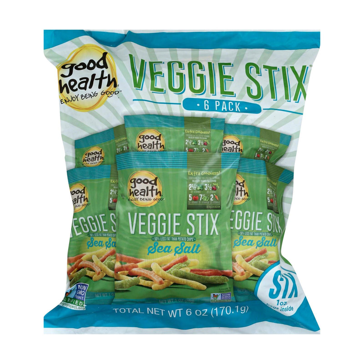 Snack, Veggie Straw, Sea Salt, Single-Serve, 1 Ounce,8 - 6 COUNT