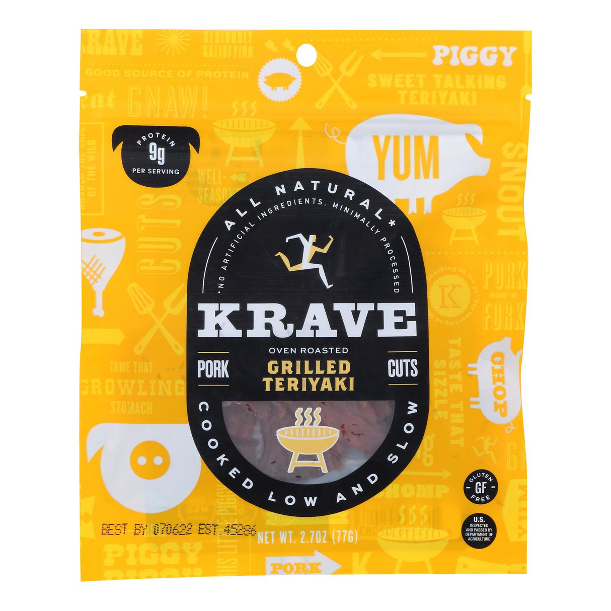 Jerky, Pork, Grilled Sweet Teriyaki,8 - 2.7 OUNCE