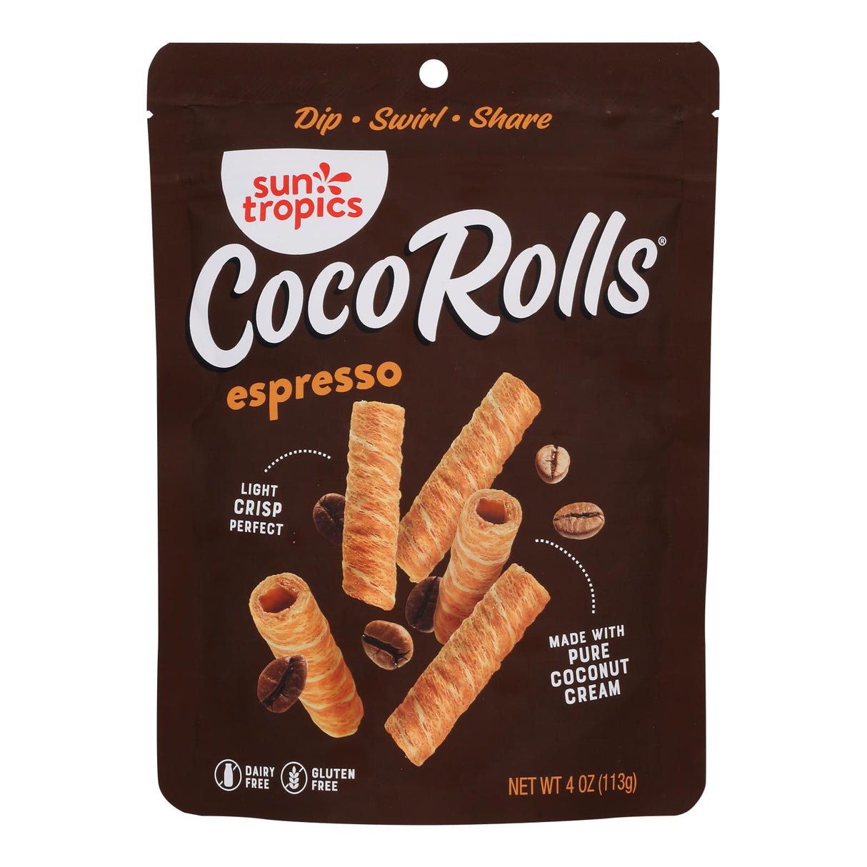 Cookies, Rolled Wafer, Espresso Toasted Coconut, Shelf-Stable,12 - 4 OUNCE