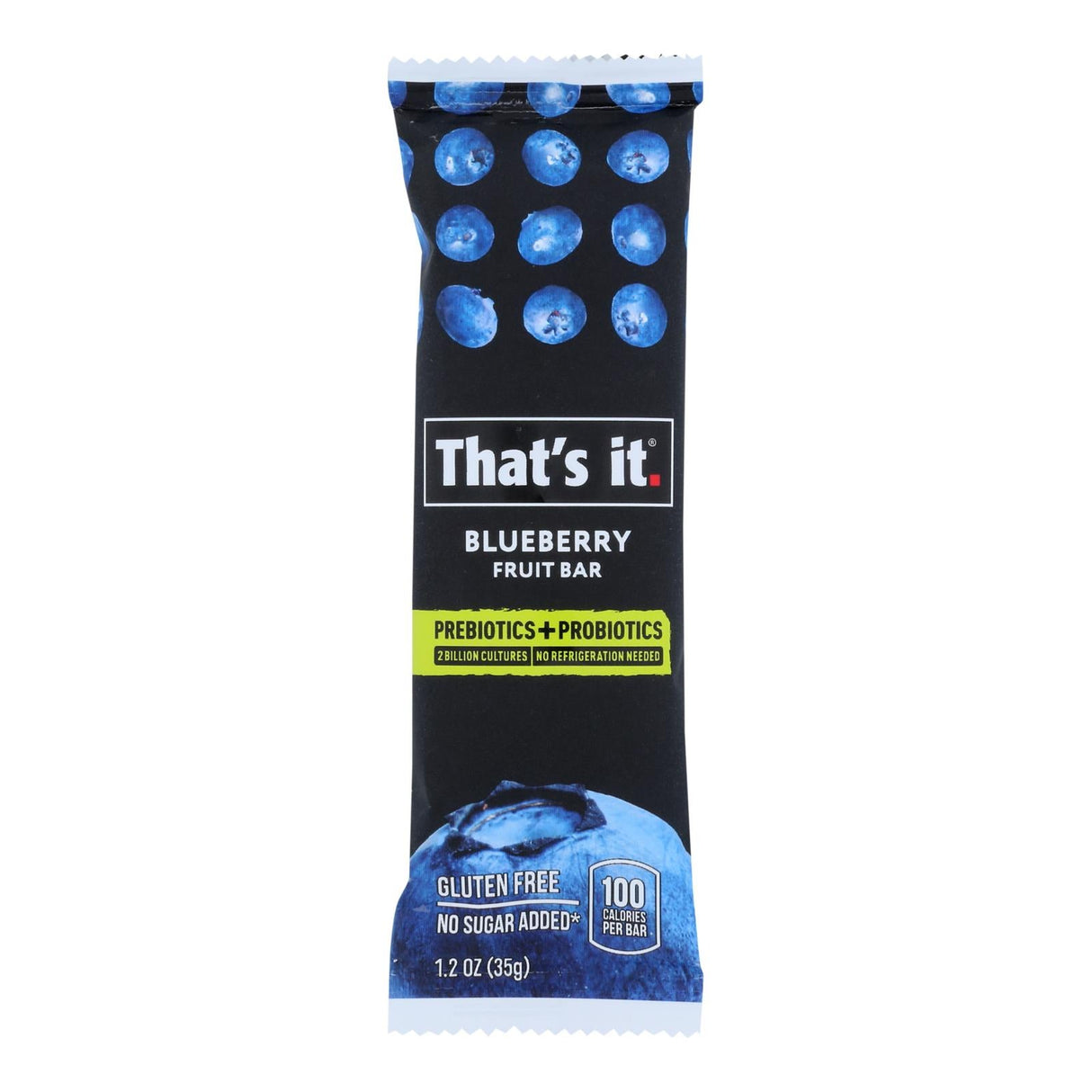 Bars, Fruit, Blueberry, contains Prebiotics & Probiotics,12 - 1.2 OUNCE
