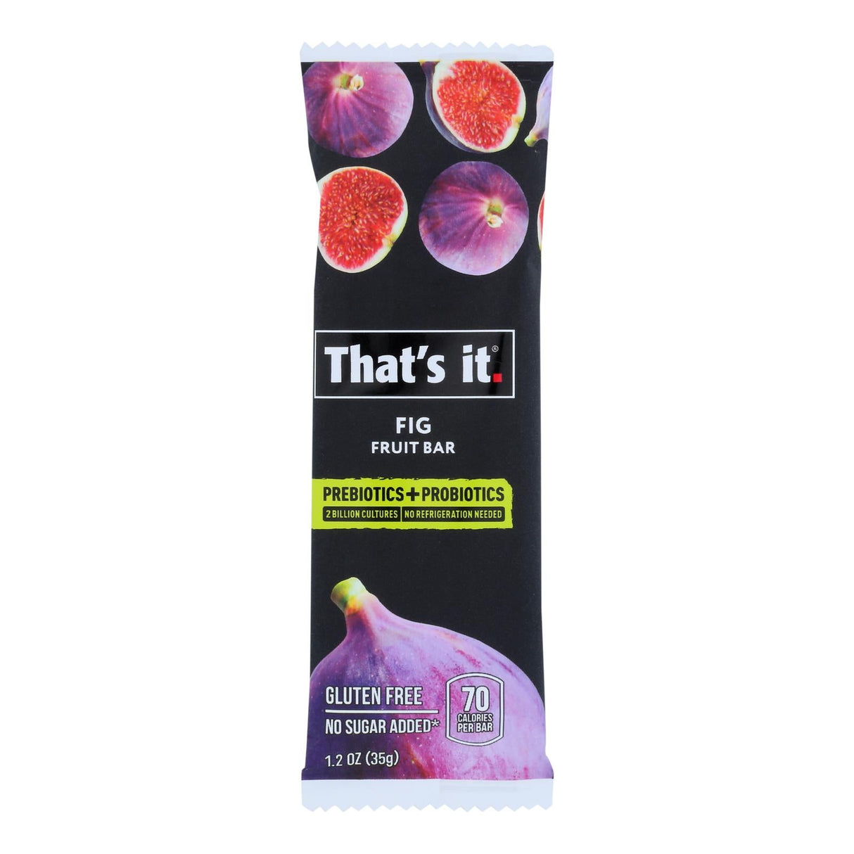 Bars, Fruit, Fig, contains Prebiotics & Probiotics,12 - 1.2 OUNCE