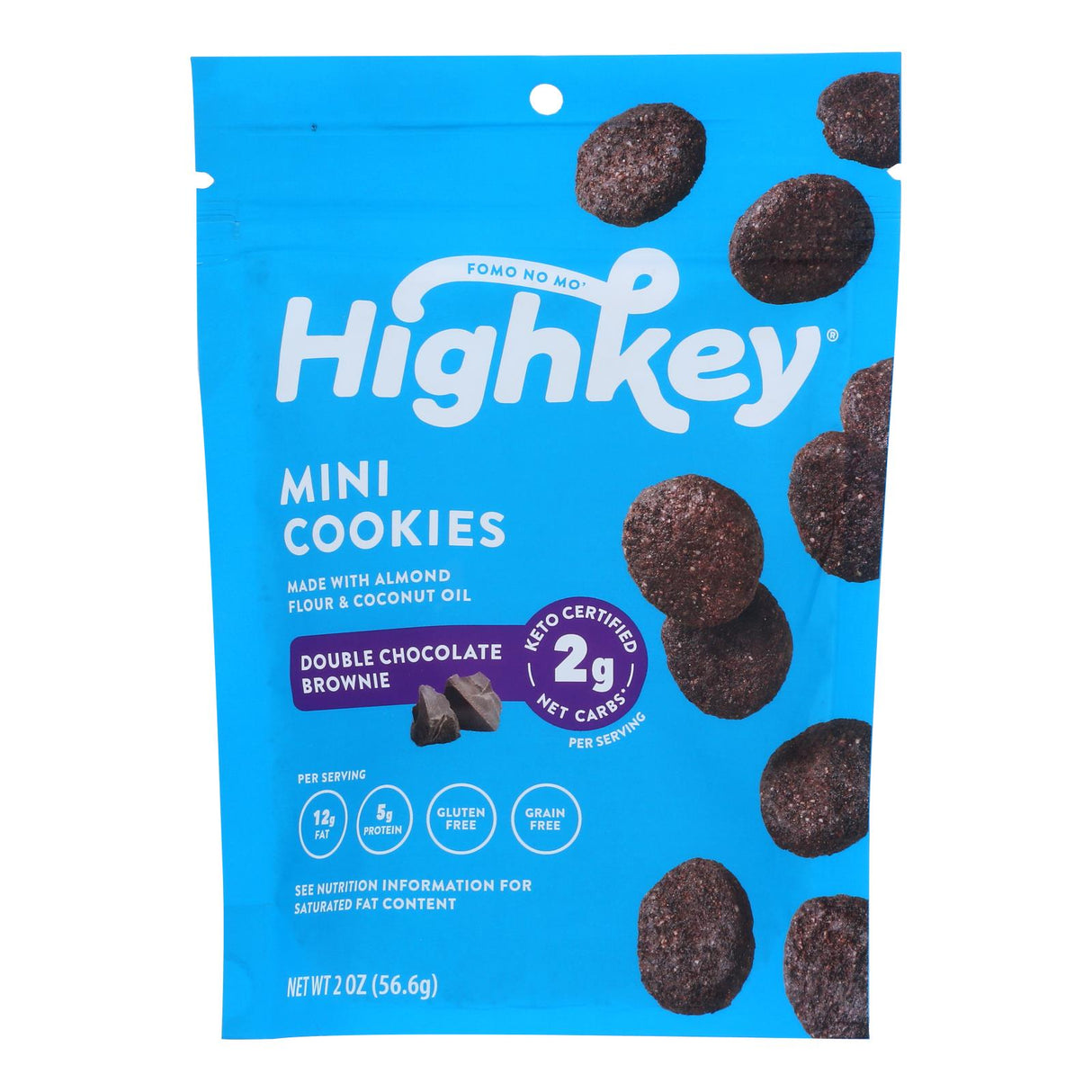 Cookies, Almond Flour, Mini, Double Chocolate Brownie,6 - 2 OUNCE