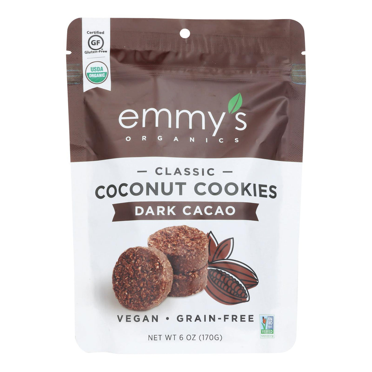Cookies, Coconut, Dark Cacao, Shelf-Stable,8 - 6 OUNCE