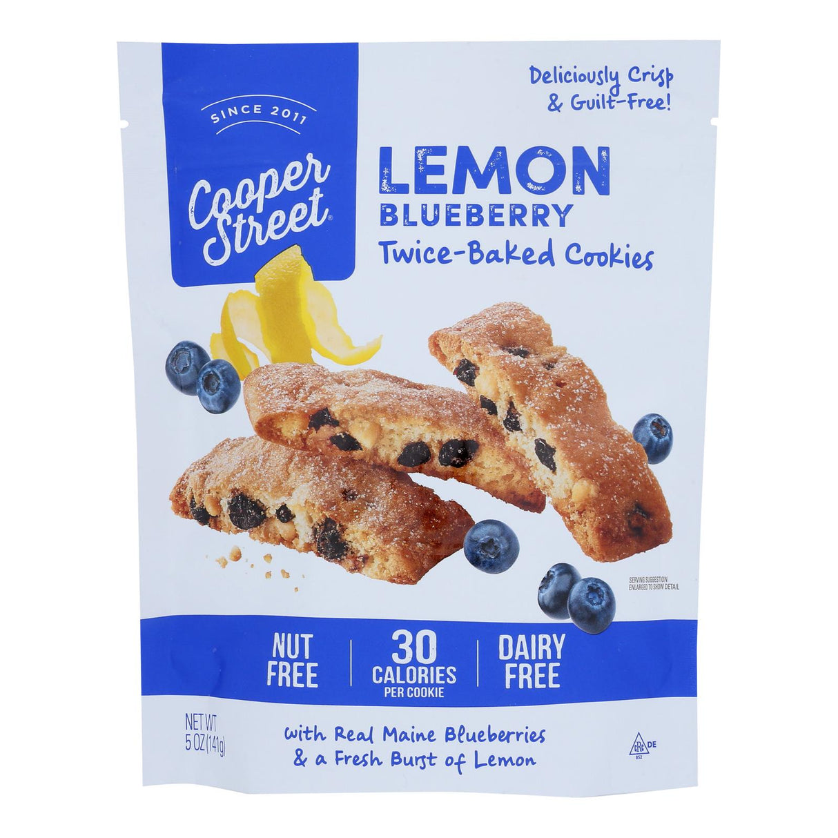 Cookies, Twice-Baked, Lemon Blueberry,6 - 5 OUNCE