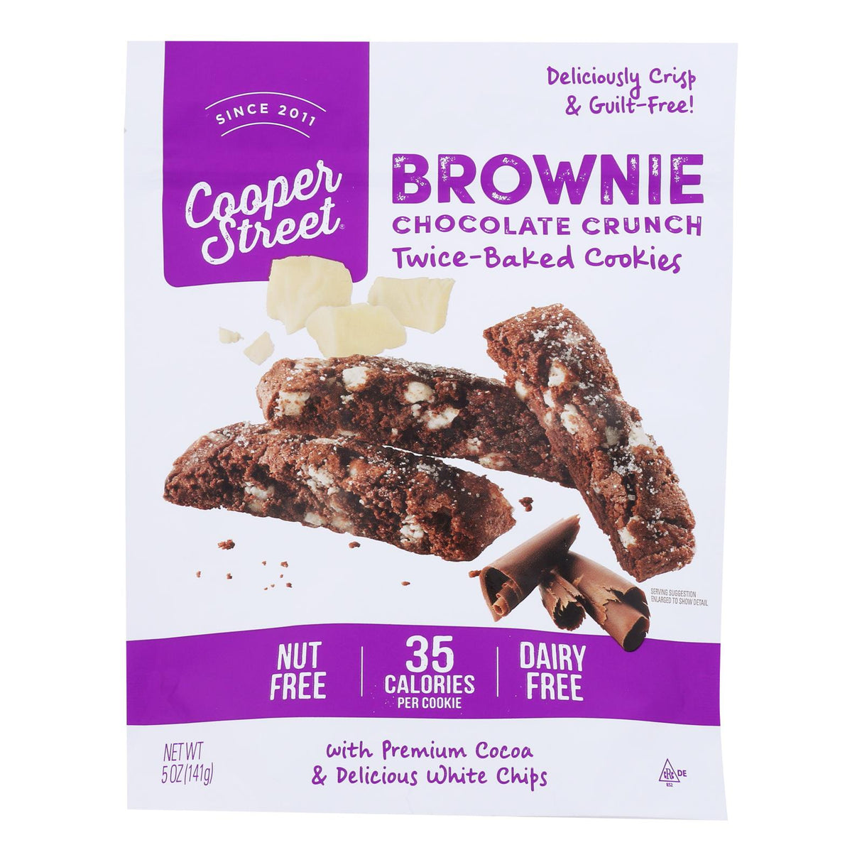 Cookies, Twice-Baked, Brownie Chocolate Crunch,6 - 5 OUNCE