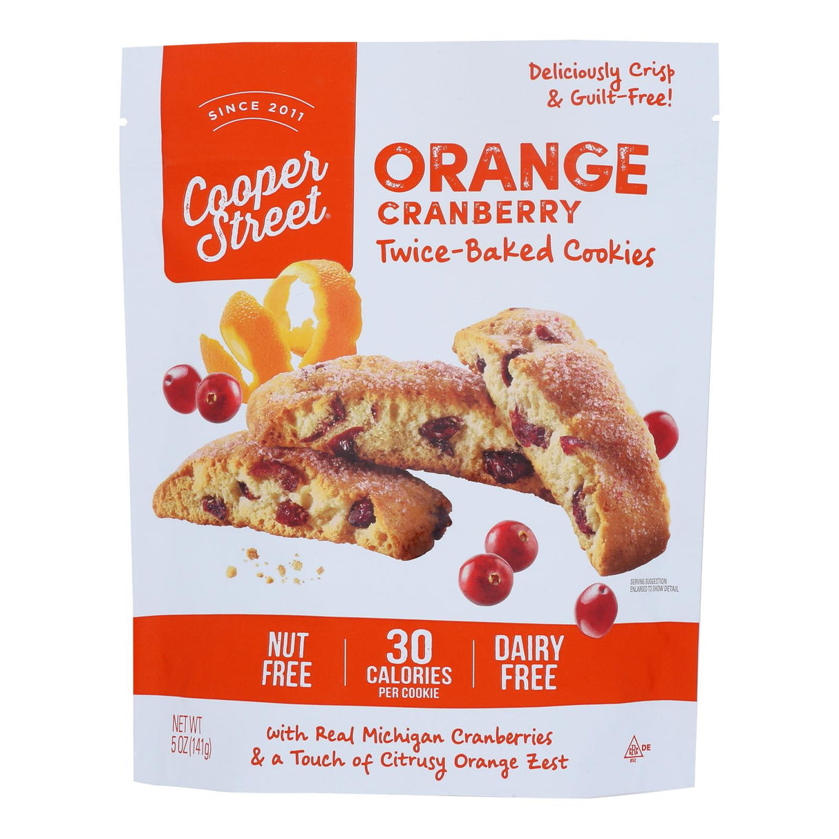 Cookies, Twice-Baked, Orange Cranberry,6 - 5 OUNCE