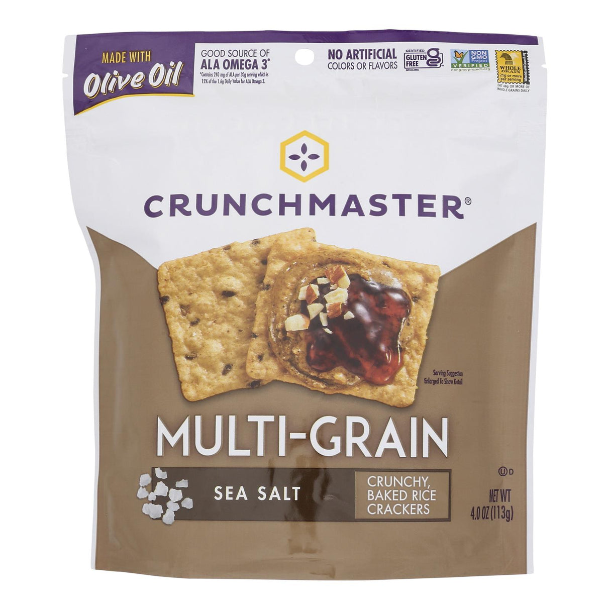 Crackers, Multiseed, Sea Salt,12 - 4 OUNCE