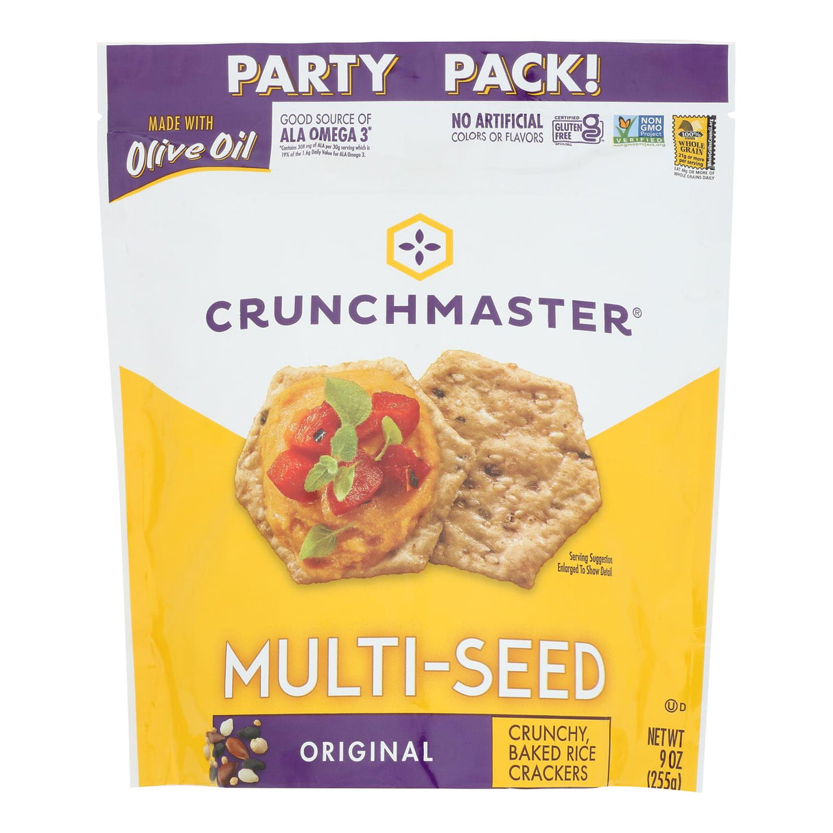 Crackers, Multiseed, Original,12 - 9 OUNCE