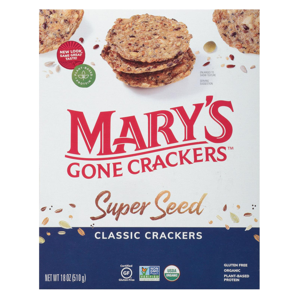 Crackers, Super Seed, Classic,6 - 18 OUNCE