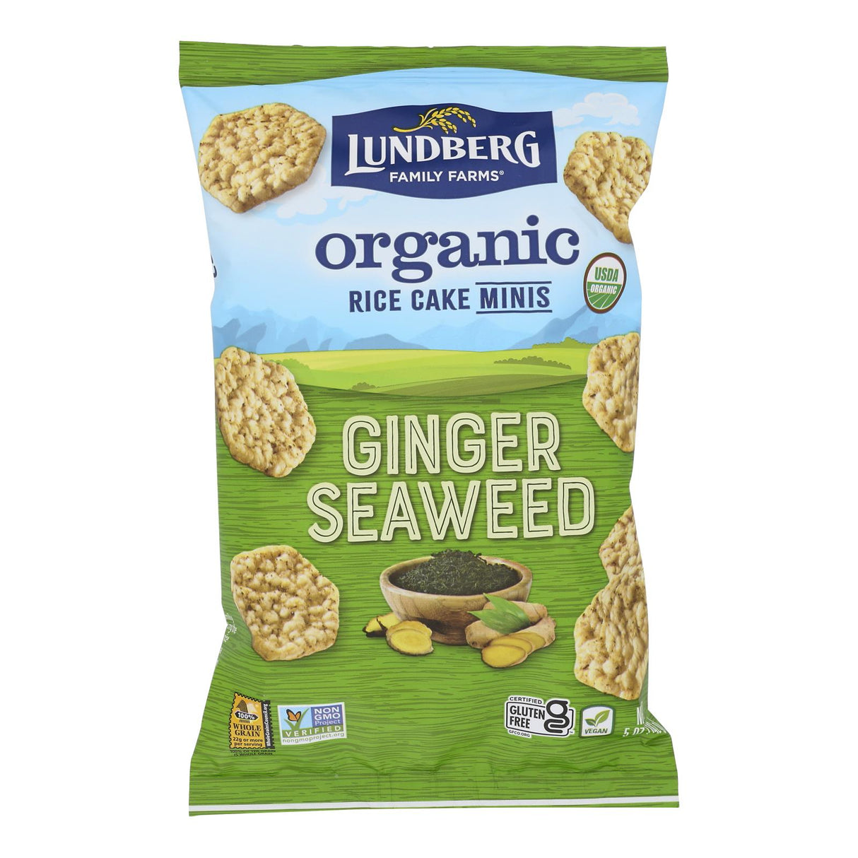 Rice Cakes, Ginger Seaweed, Mini,6 - 5 OUNCE