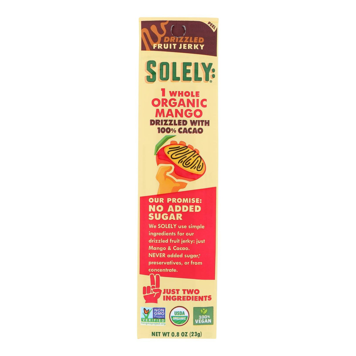 Jerky, Mango, Cacao Drizzled,12 - 0.8 OUNCE