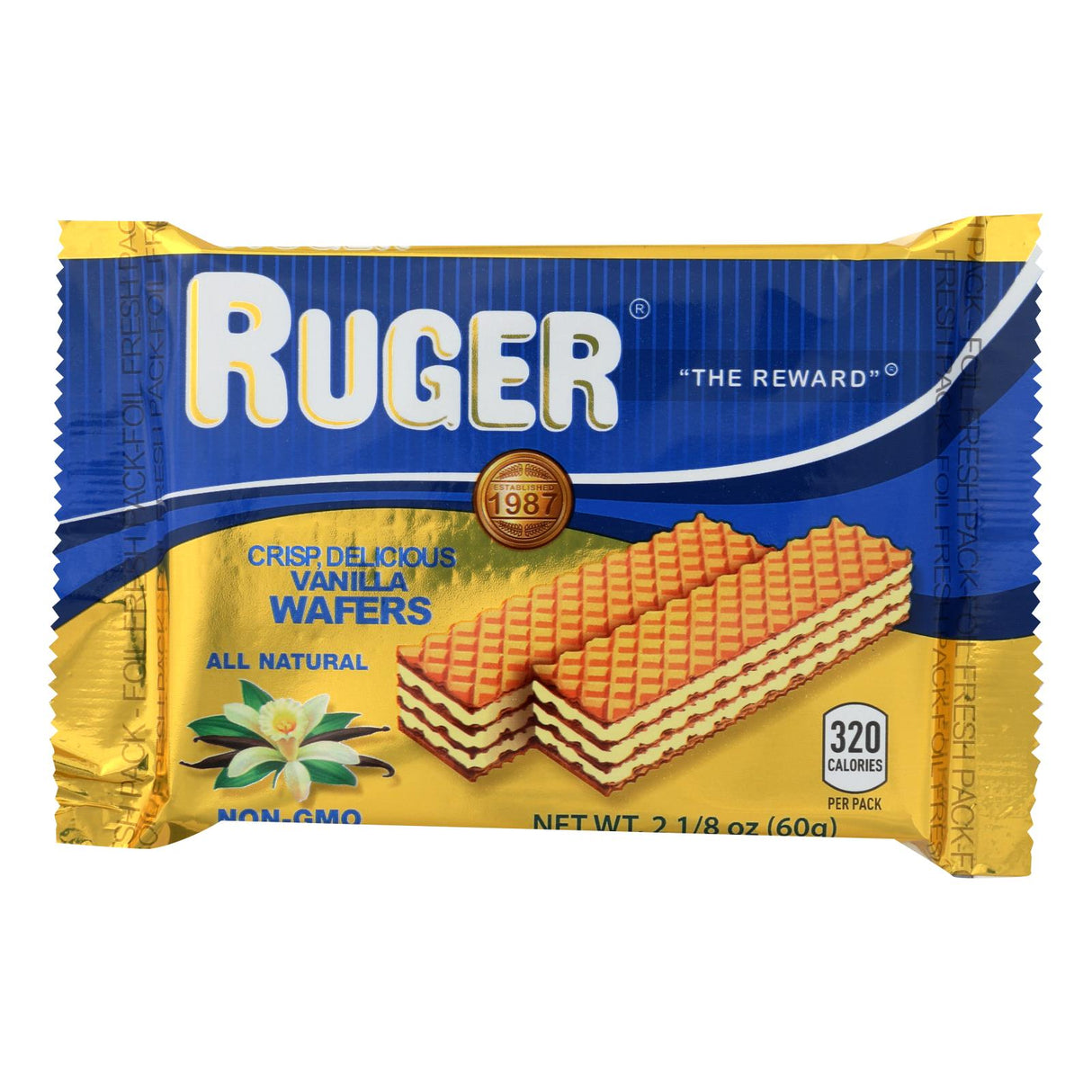 Cookies, Wafer, Vanilla Cream-Filled, Shelf-Stable,12 - 2.13 OUNCE