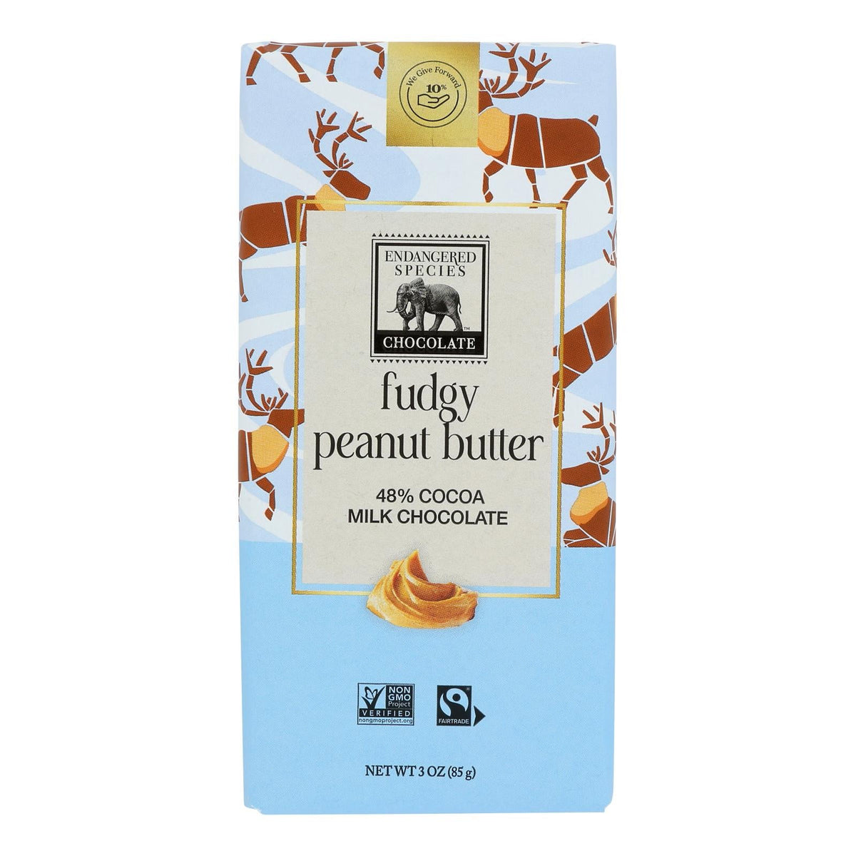 Chocolate Bars, Milk, Fudgy Peanut Butter, 48% Cocoa,12 - 3 OUNCE