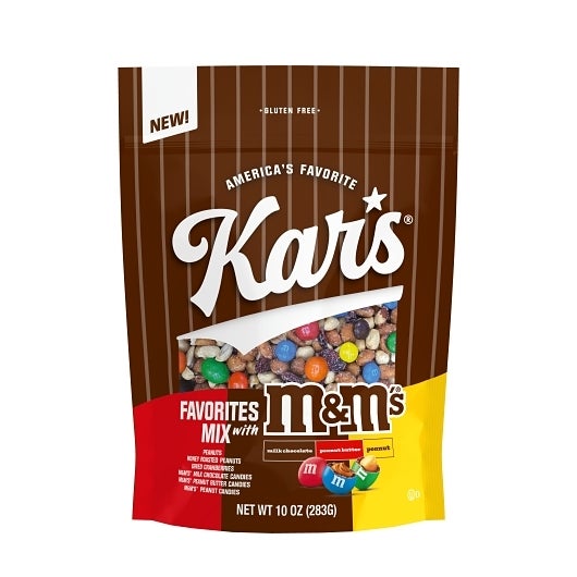 Trail Mix, Favorites, contains M&M Milk Chocolate/Peanut Bu,6 - 10 OUNCE