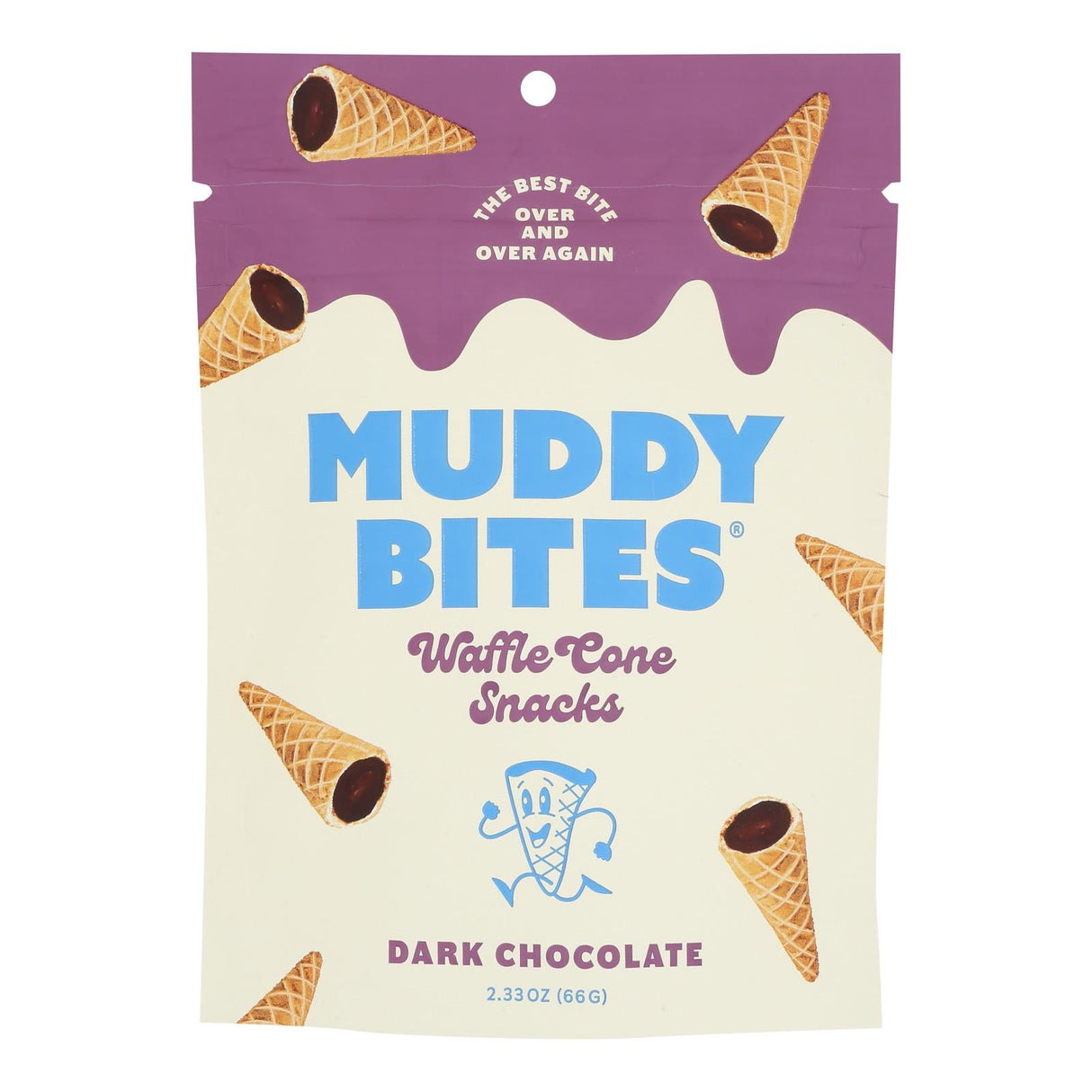 Snack Bites, Waffle Cone, Dark Chocolate-Filled,12 - 2.33 OUNCE