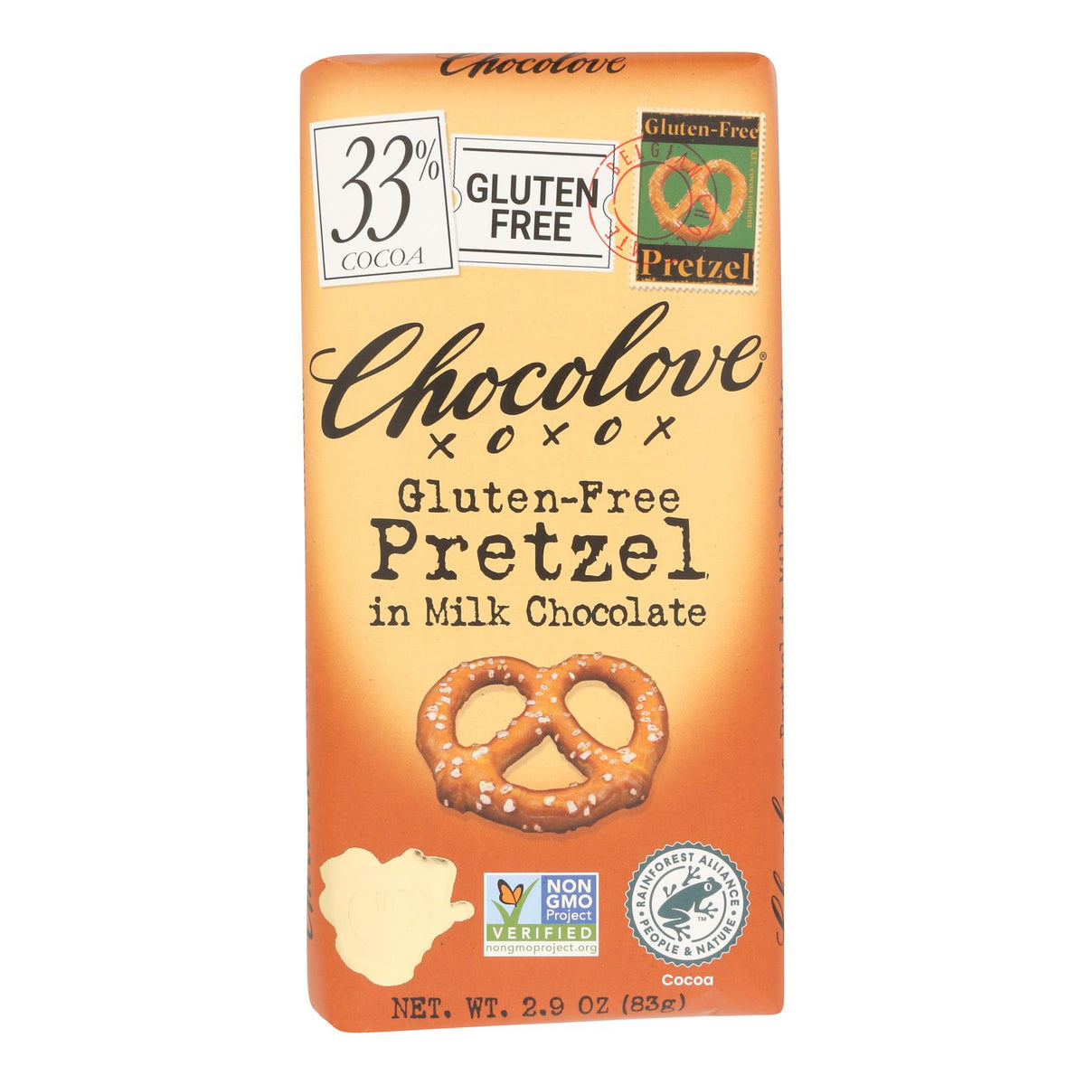 Chocolate Bars, Milk, Pretzel, 33% Cocoa,12 - 2.9 OUNCE