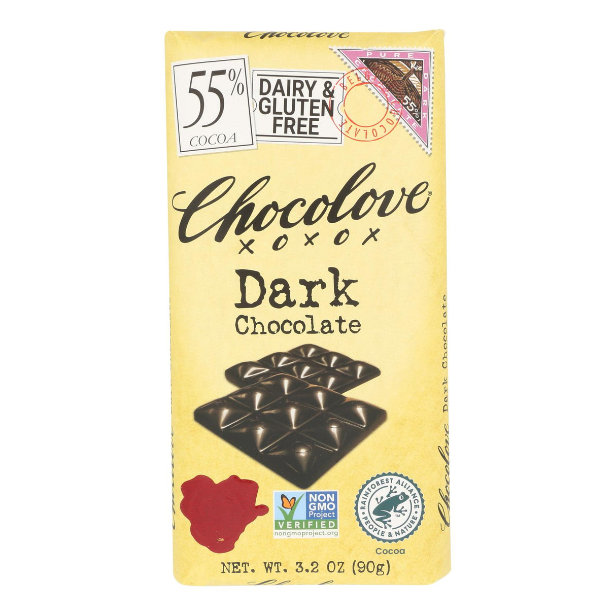Chocolate Bars, Dark, Pure, 55% Cocoa,12 - 3.2 OUNCE