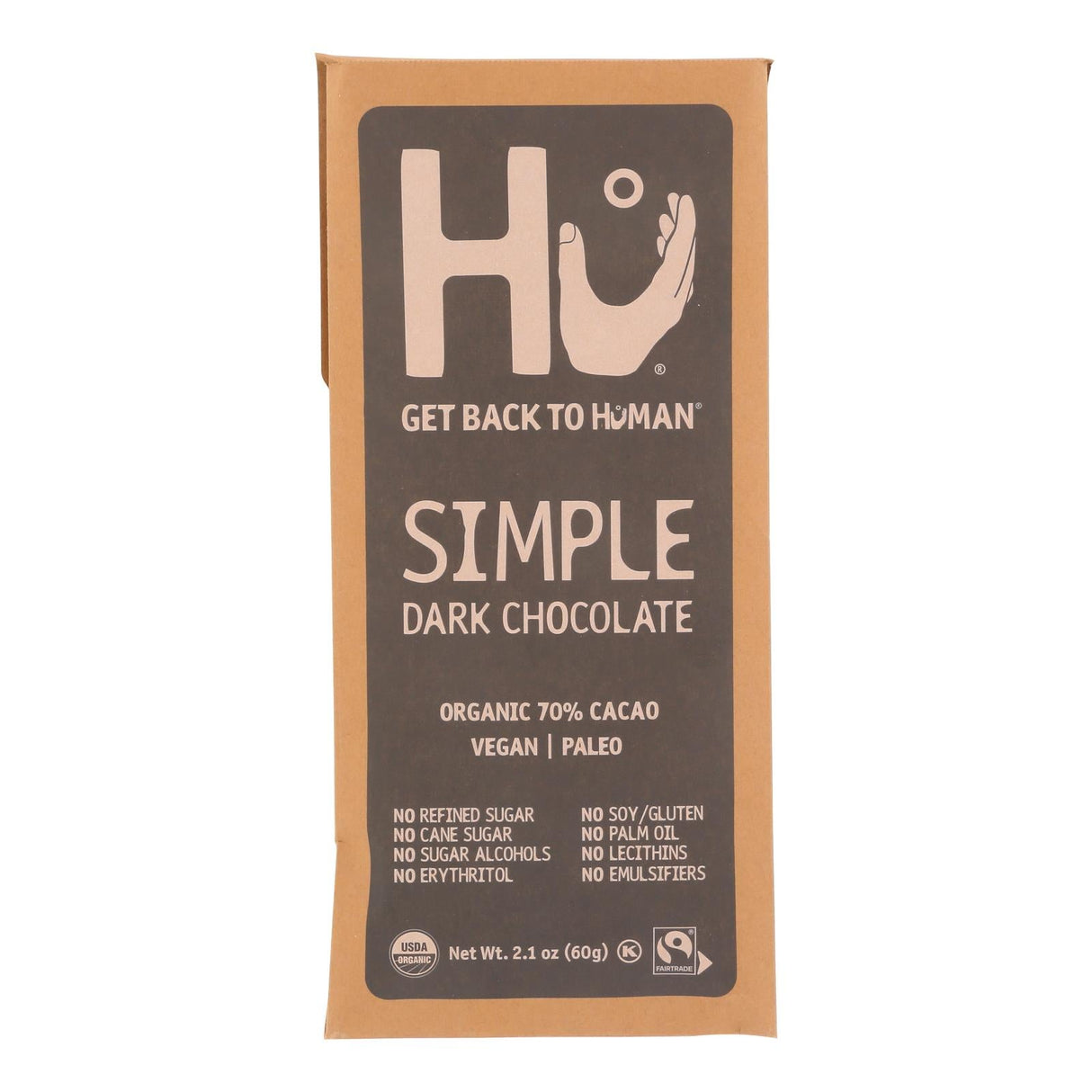 Chocolate Bars, Dark, Simple,12 - 2.1 OUNCE