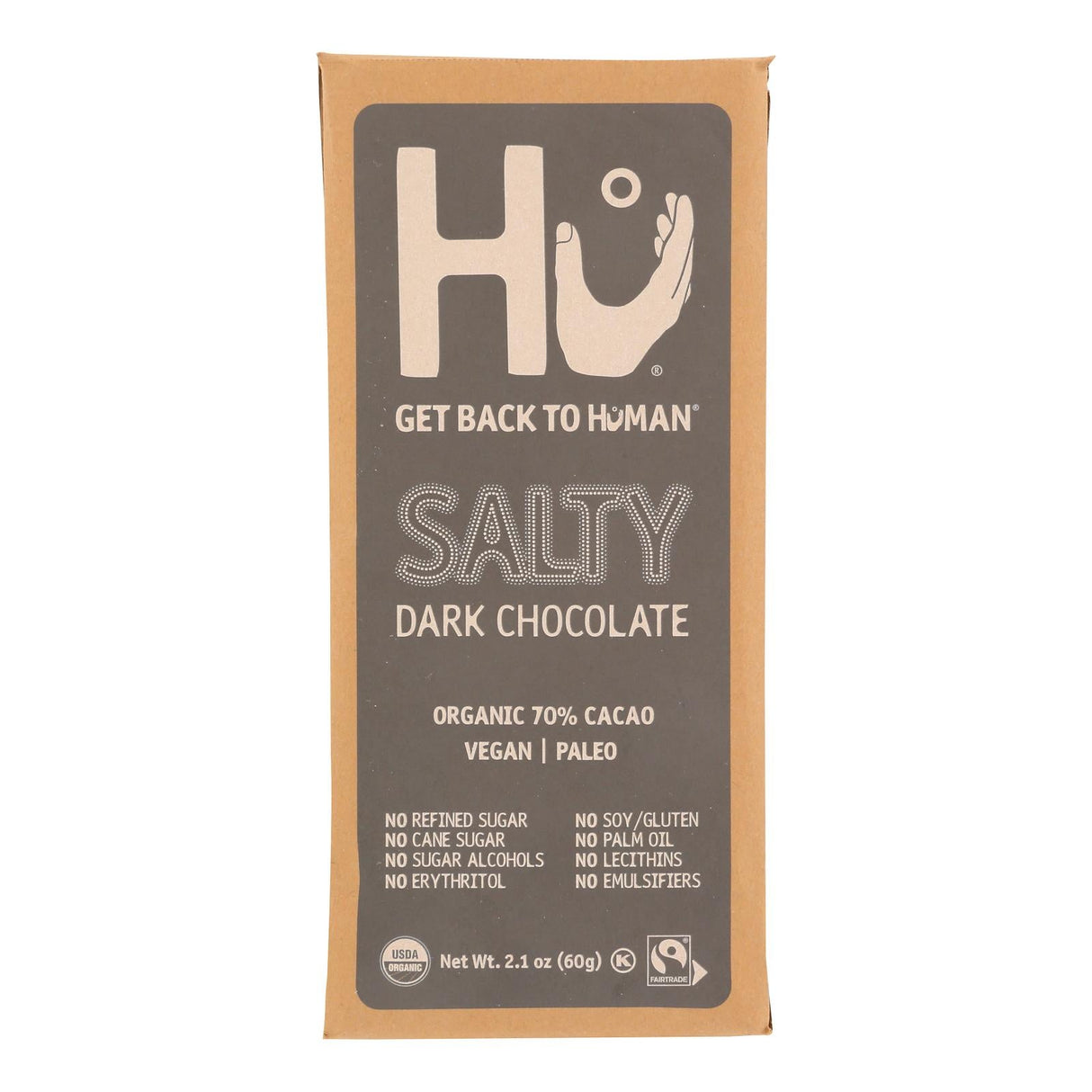 Chocolate Bars, Dark, Salty,12 - 2.1 OUNCE