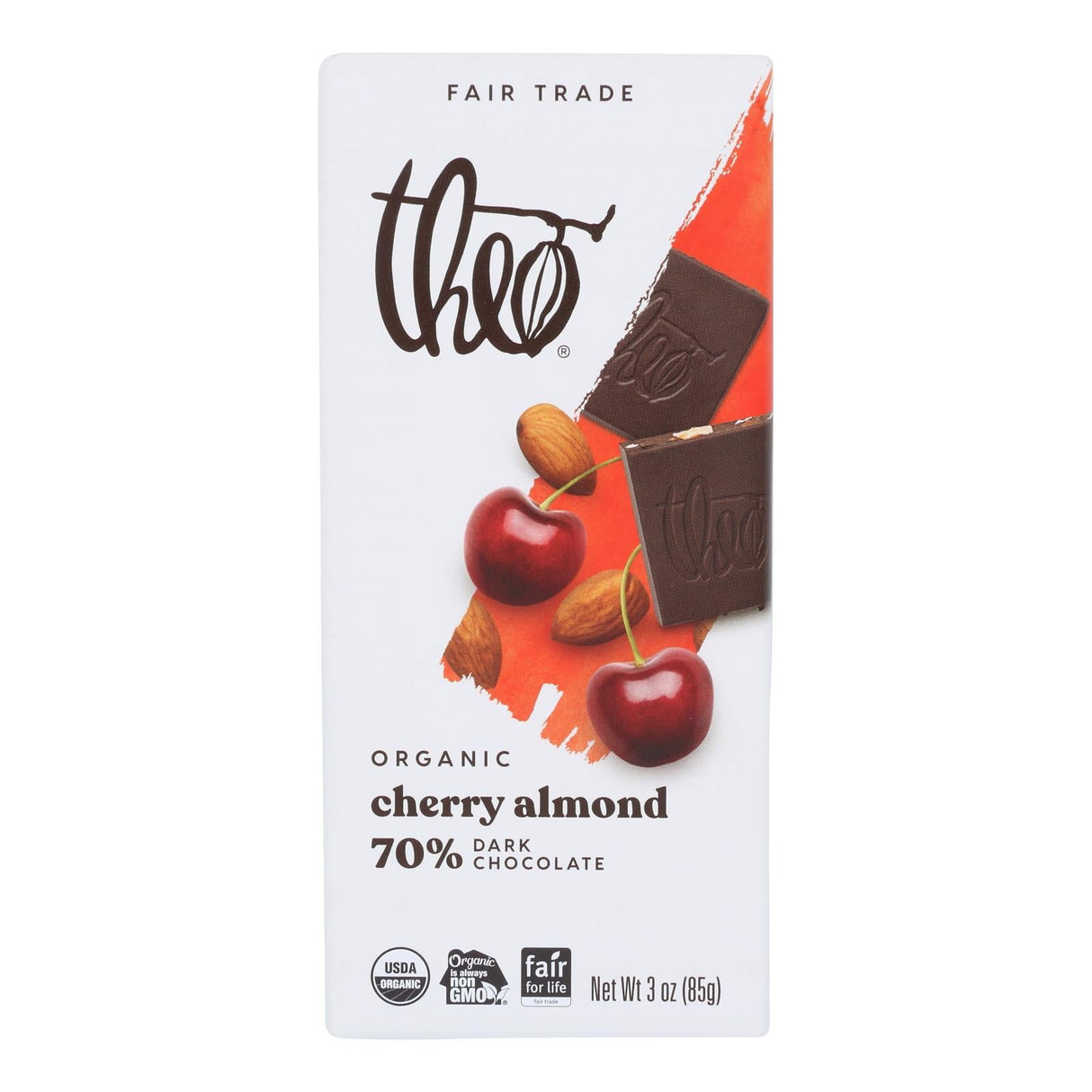 Chocolate Bars, Dark, Cherry & Almond, 70% Cocoa,12 - 3 OUNCE