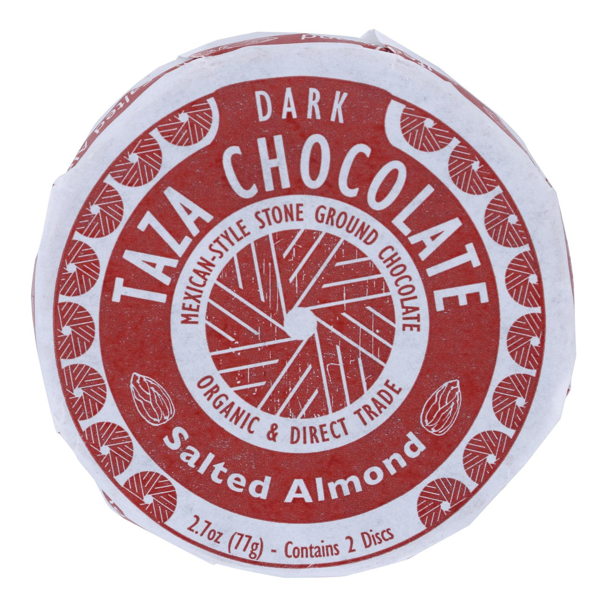 Chocolate Discs, Dark, Salted Almond, 40% Cocoa, 1.35 Ounce,12 - 2 COUNT