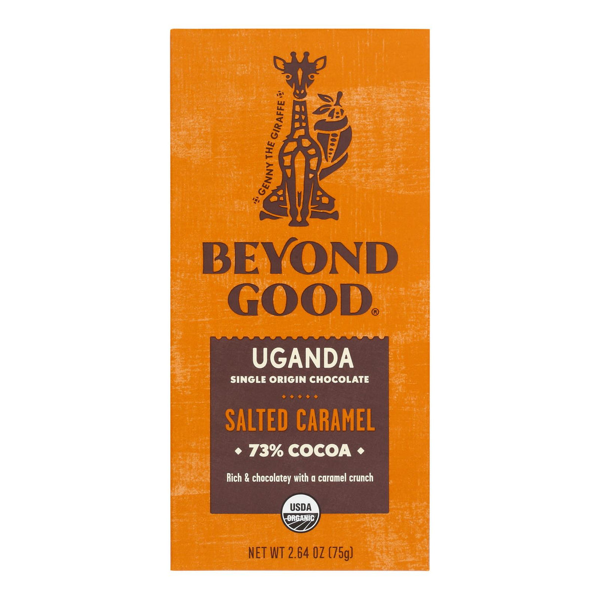 Chocolate Bars, Dark, Salted Caramel, 73% Cocoa,12 - 2.64 OUNCE