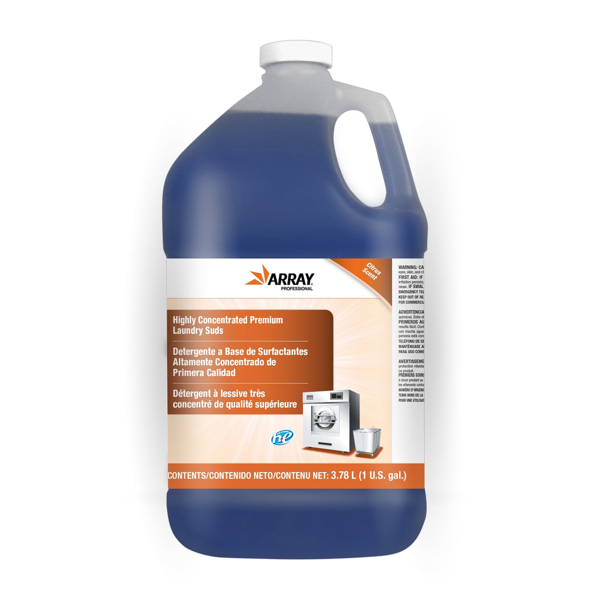 Laundry Suds, Highly Concentrated, Liquid, Citrus Scent, High Efficiency,2 - 1 GALLON