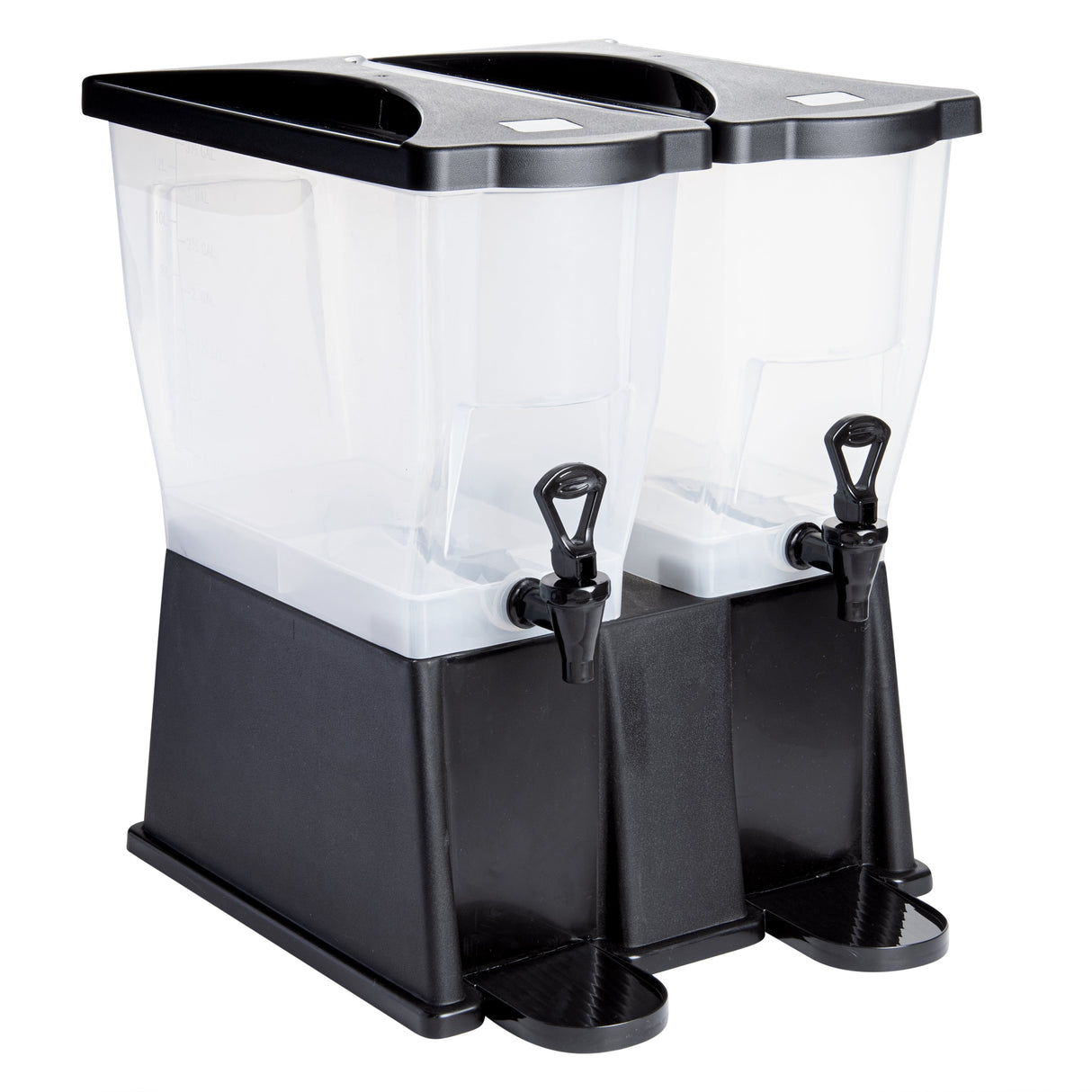 Dispenser, Beverage, 6 Gallon, Double, Black,1 - 1 EACH