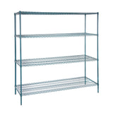 Shelves, NSF, RW Base, 24 x 72 Inch, Green, Epoxy, Corrosion-Resistant,4 - 1 EACH