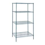 Shelves, NSF, RW Base, 24 x 36 Inch, Green, Epoxy, Corrosion-Resistant,4 - 1 EACH