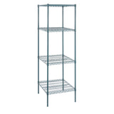 Shelves, NSF, RW Base, 24 x 24 Inch, Green, Epoxy, Corrosion-Resistant,4 - 1 EACH