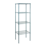 Shelves, NSF, RW Base, 18 x 24 Inch, Green, Epoxy, Corrosion-Resistant,4 - 1 EACH