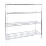 Shelves, NSF, RW Base, 24 x 72 Inch, Chrome,4 - 1 EACH