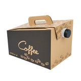 Box, Coffee To Go, Restpresso 96 Ounce, Black & Kraft, Paper, 96 Ounce,1 - 10 COUNT