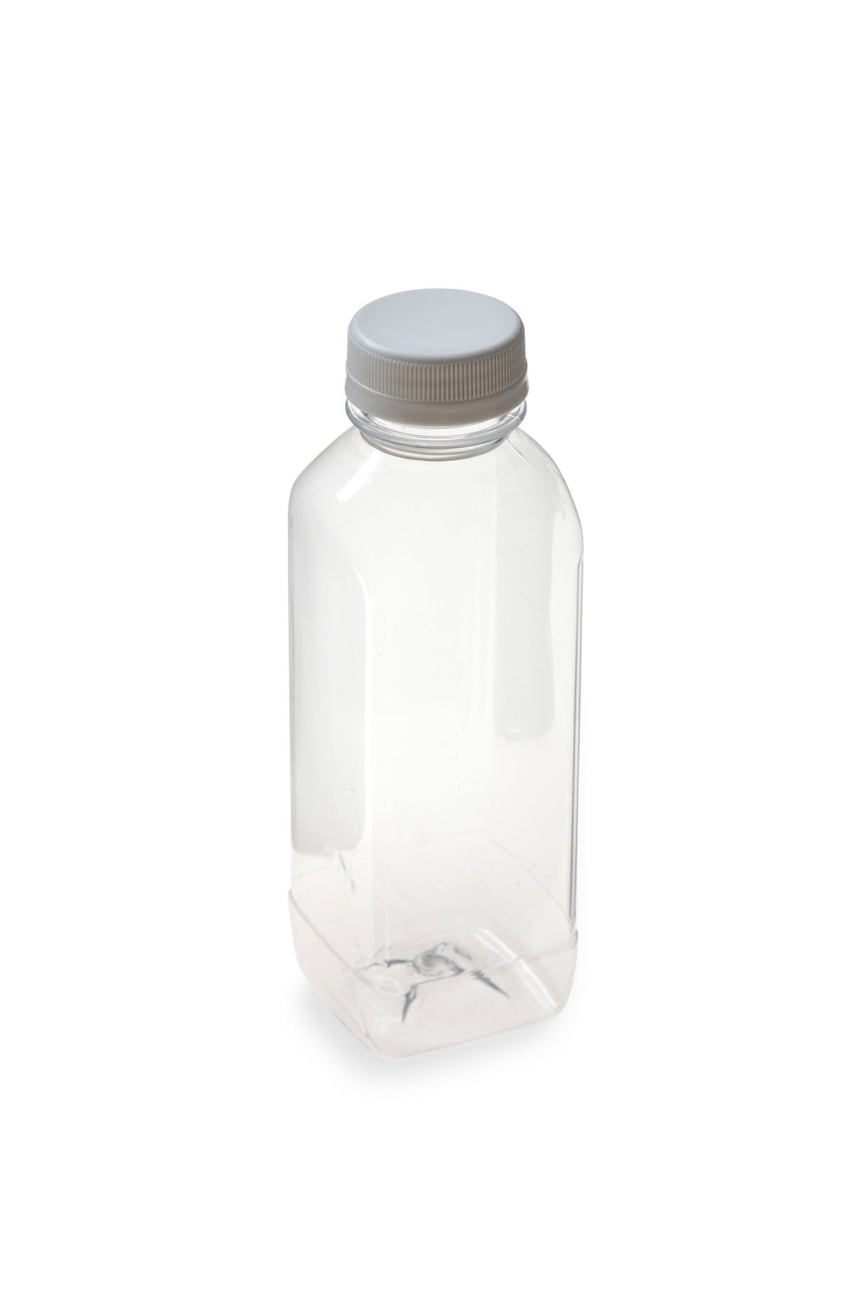 Bottles, Cold Juice, 16 Ounce, Square, Clear, Plastic, 16 Ounce,1 - 100 COUNT