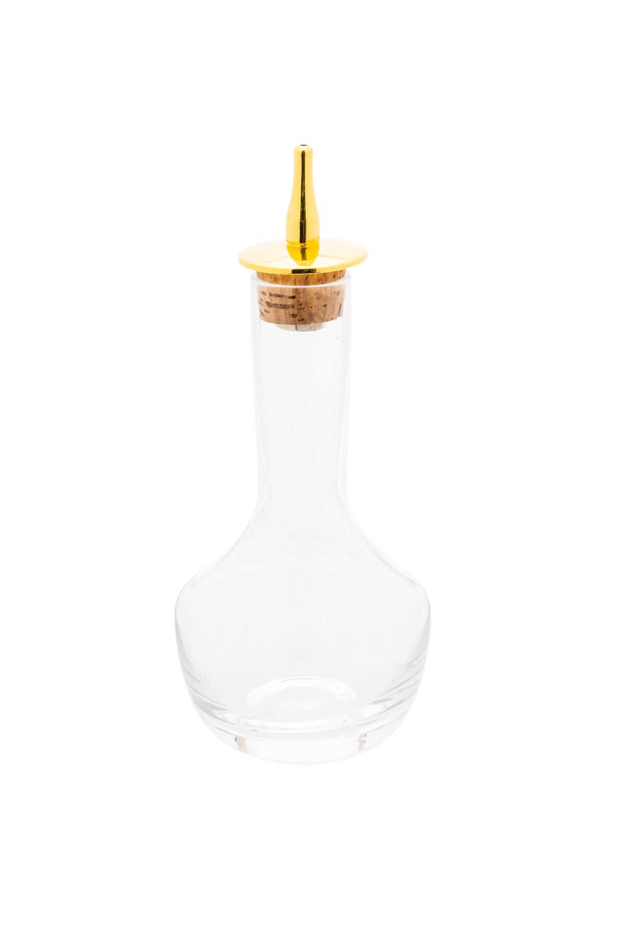 Bottle, Bitters, 3.5 Ounce, Glass, with Gold-Plated Dasher, 3.5 Ounce,1 - 1 COUNT