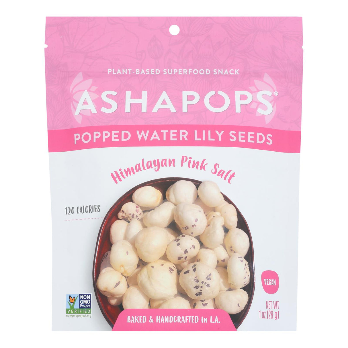 Seeds, Water Lily, Himalayan Salt, Popped,6 - 1 OUNCE