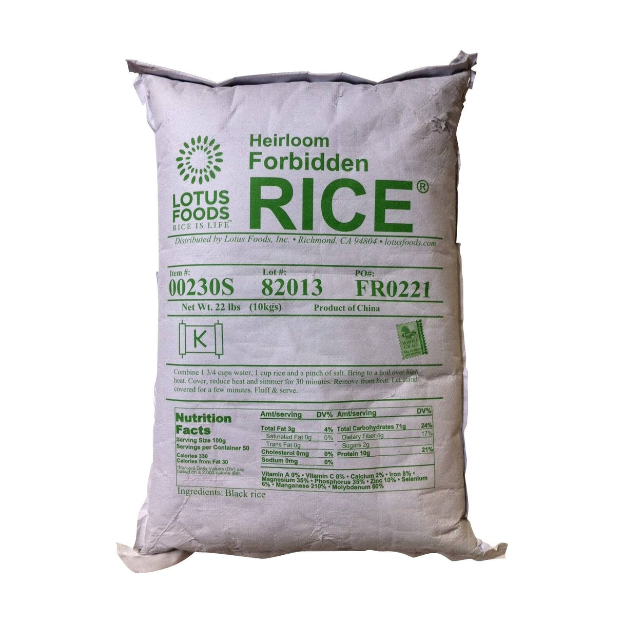 Rice, Forbidden, Bulk,1 - 22 POUND