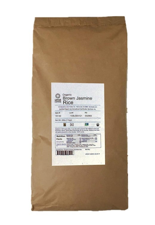 Rice, Brown Jasmine, Bulk,1 - 25 POUND
