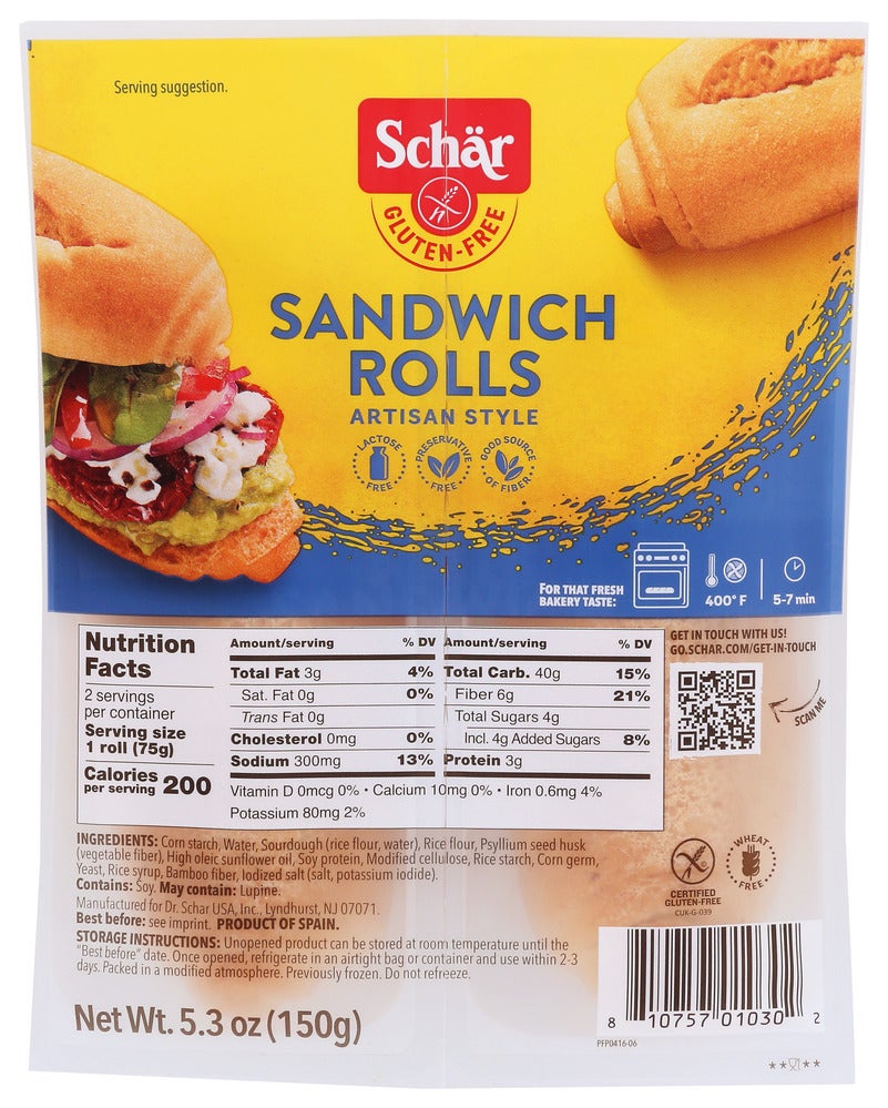 Rolls, Sandwich, 2.65 Ounce,7 - 2 COUNT