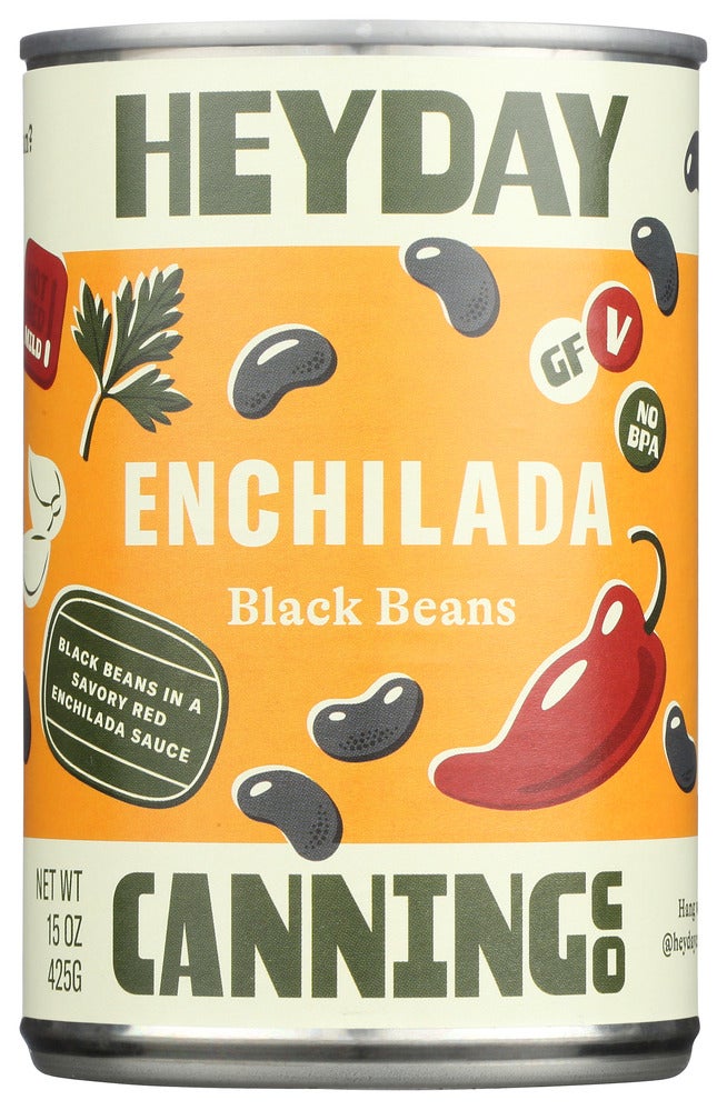 Beans, Black, in Red Enchilada Sauce,12 - 15 OUNCE