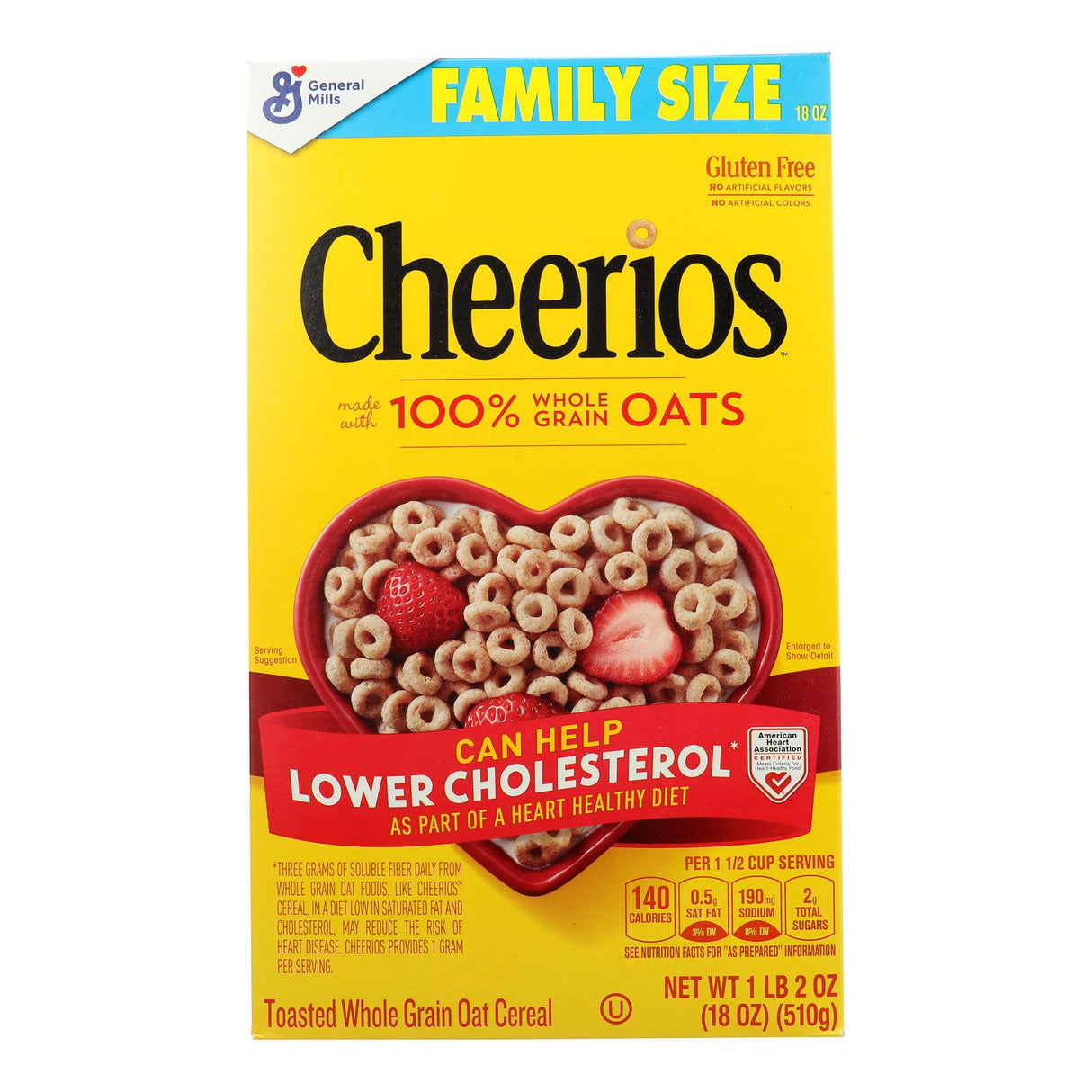 Cereal, Oat, Cheerios,10 - 18 OUNCE