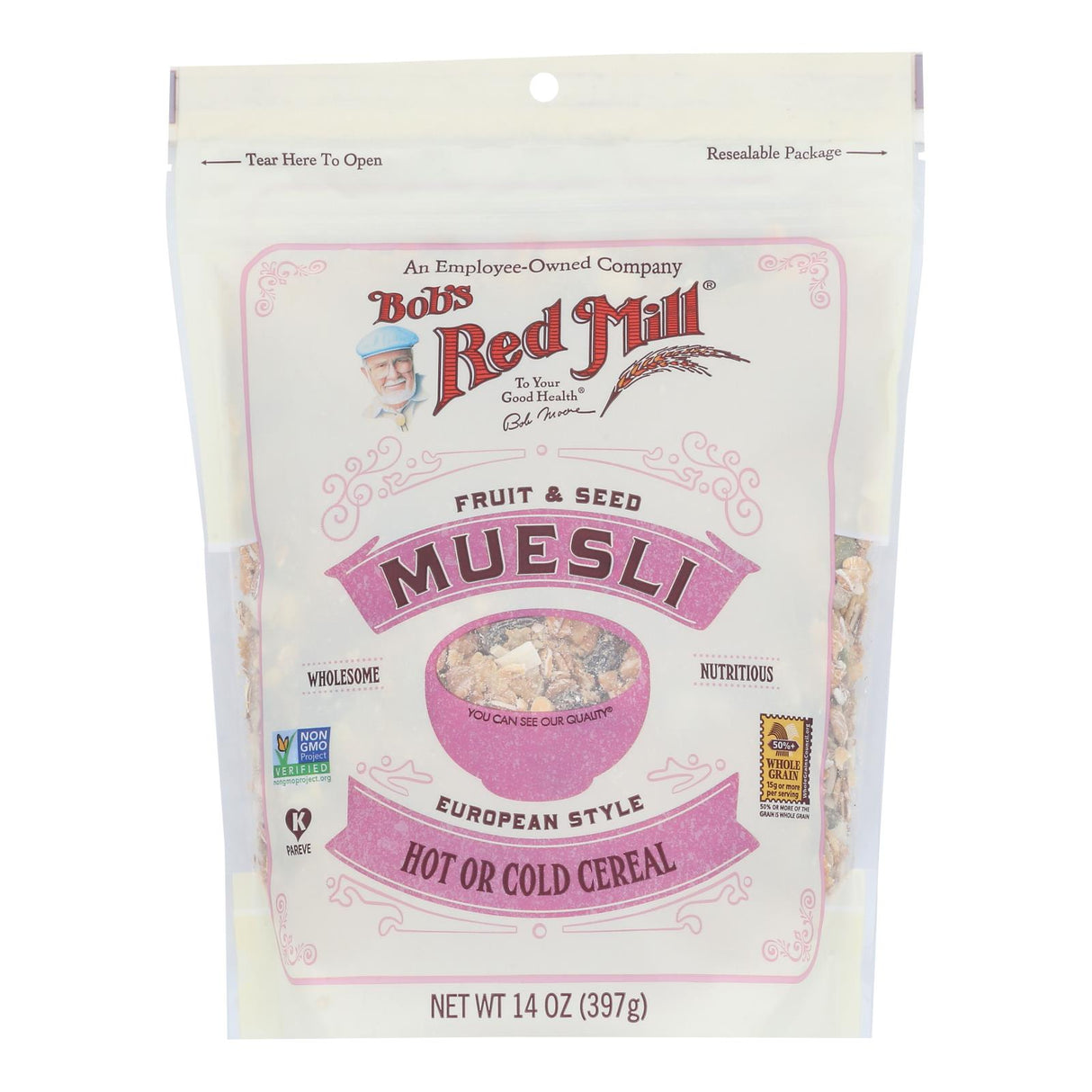Cereal, Muesli, Fruit & Seed, Resealable,4 - 14 OUNCE