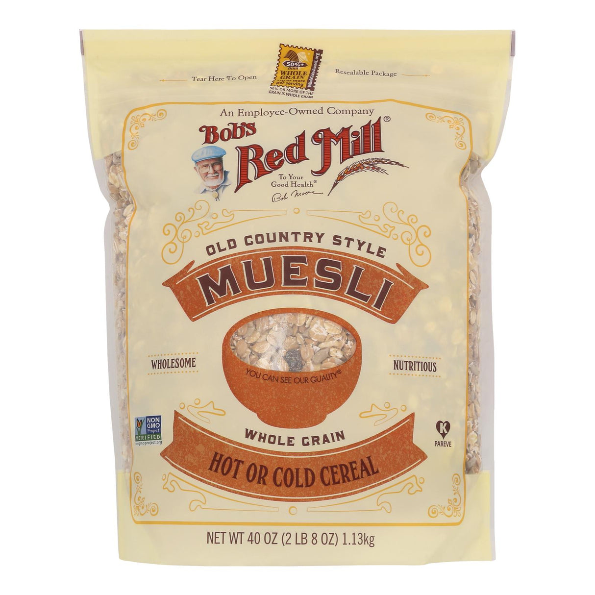 Cereal, Muesli, Old Country Style, Resealable,4 - 40 OUNCE