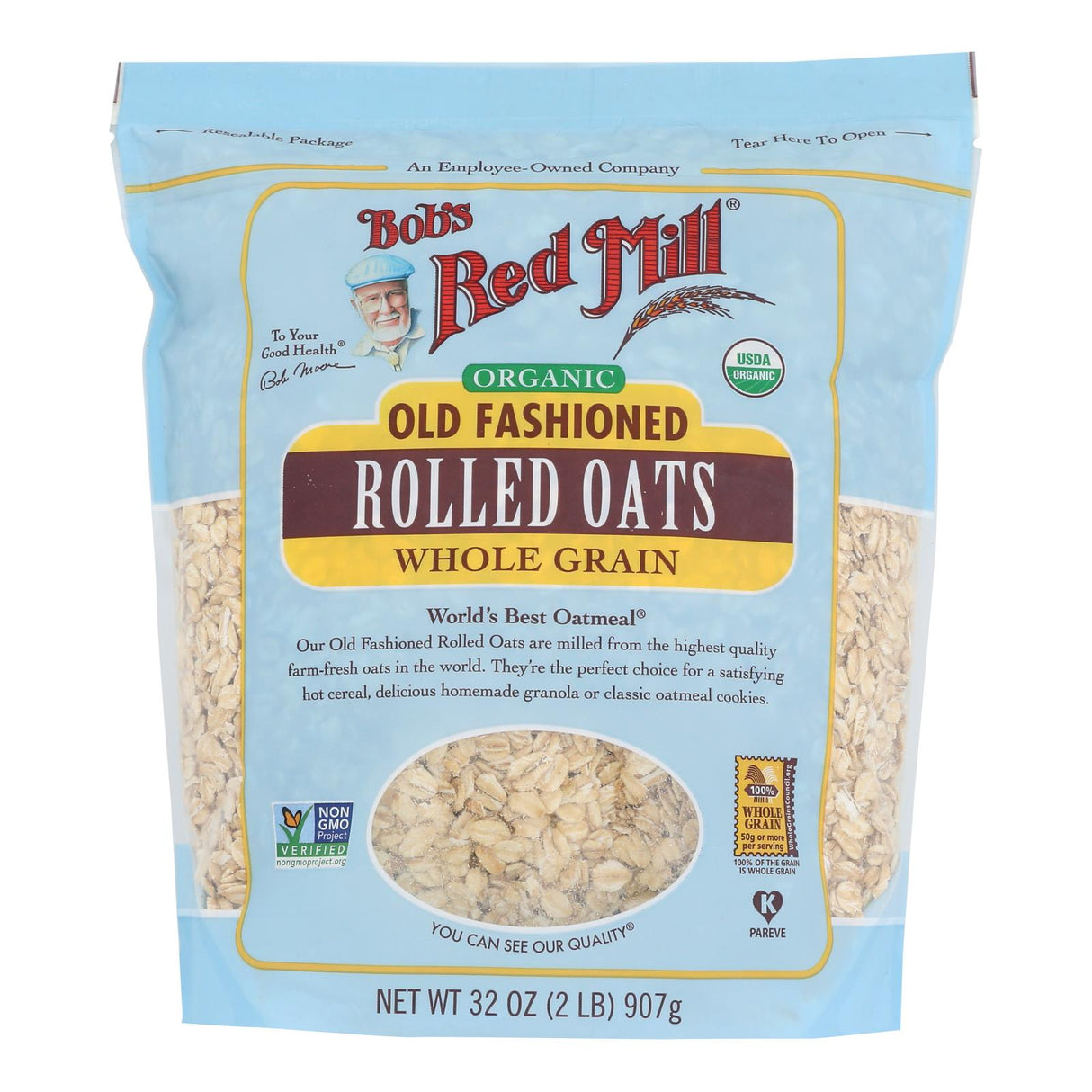 Oats, Old-Fashioned Rolled,4 - 32 OUNCE