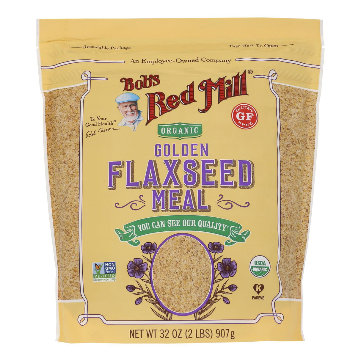 Flaxseed Meal, Golden,4 - 32 OUNCE