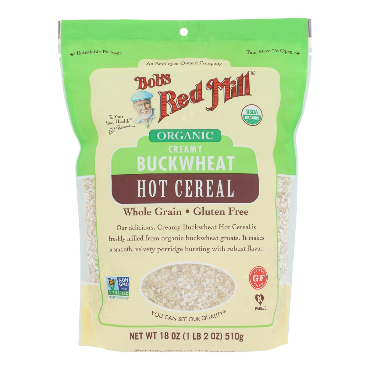 Cereal, Buckwheat Hot, Creamy, Resealable,4 - 18 OUNCE