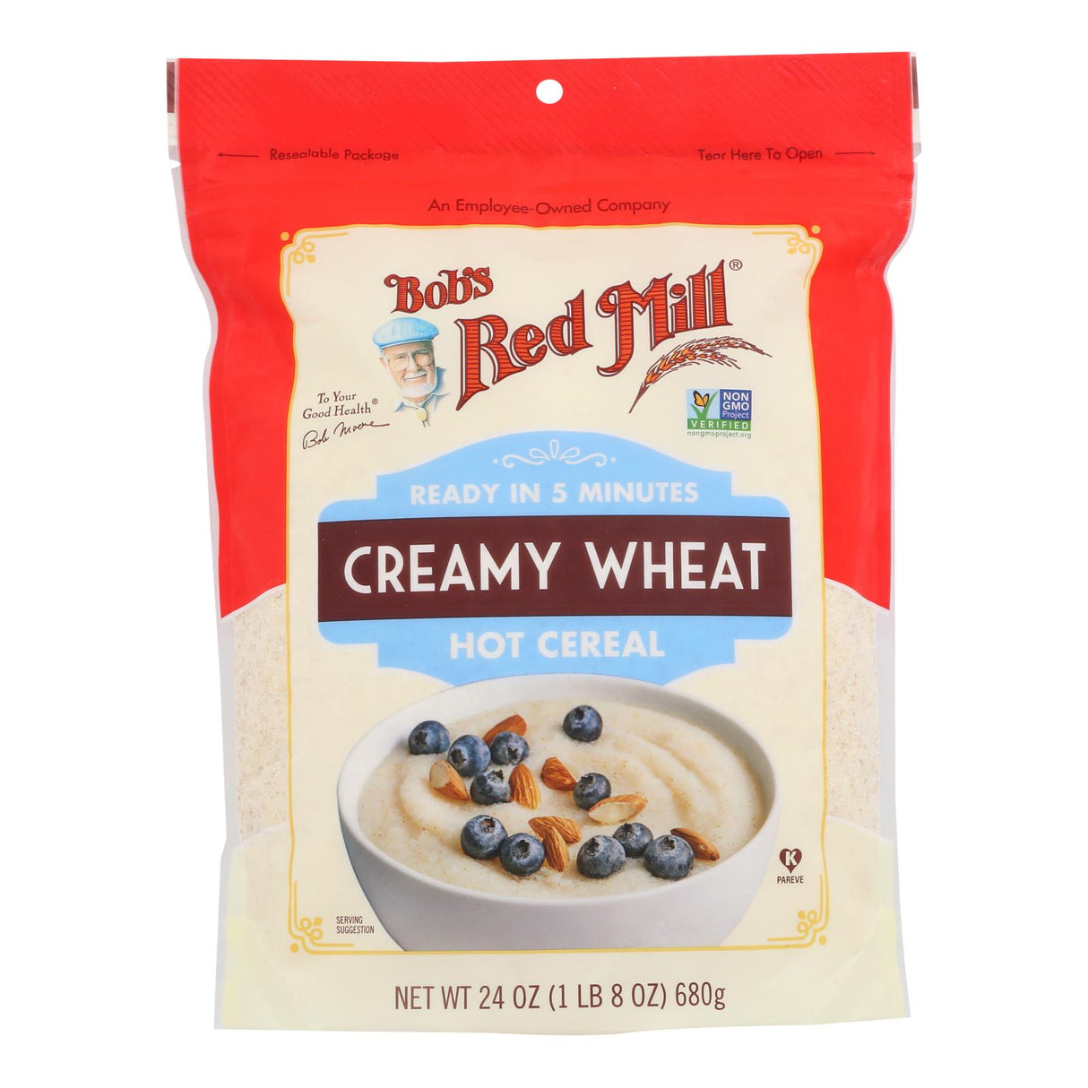 Cereal, Farina Wheat, Creamy, Resealable,4 - 24 OUNCE