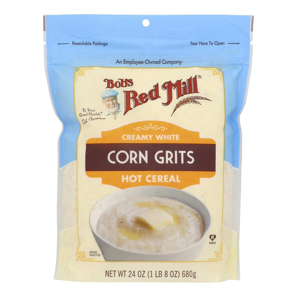 Grits, Corn, White,4 - 24 OUNCE